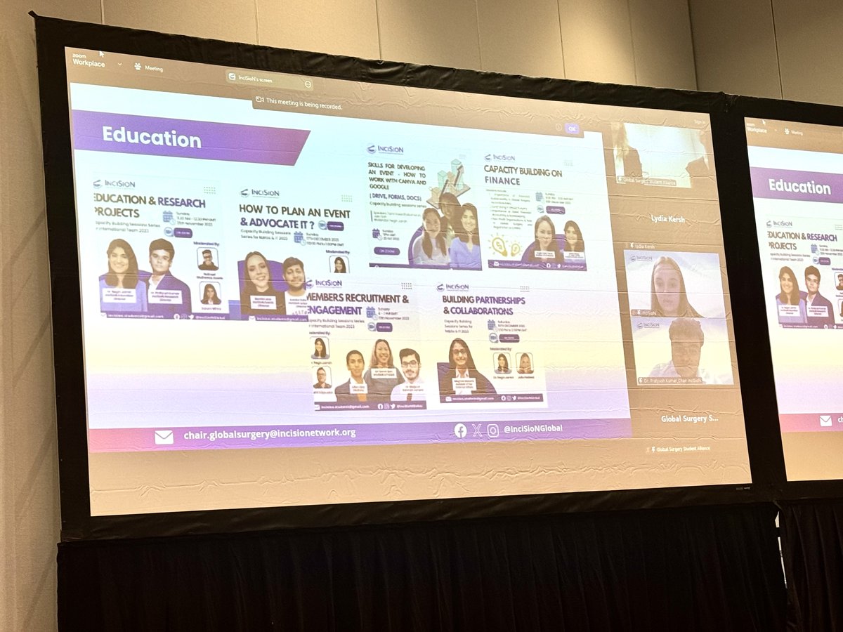 neginjrh's tweet photo. I am so proud of my teammates and the great chairs of @InciSioNGlobal for running such a great session on “future careers in global surgery” for students and trainees with @gsurgstudents and @RASACS. A great panel with inspiring mentors in global surgery.
 It was also amazing to have the work my team and I did in the education team last year presented in this session. 
@AmCollSurgeons
#globalsurgery
#ACSCC24 
#SoMe4GS