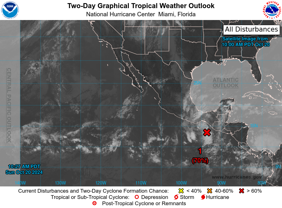 LimWeather's tweet photo. D159 EPAC #HurricaneSeason2024 2pm EDT
New AOI from #Nadine has a 70% chance in 2 days,90% in 7 days to become a TC SW of #Mexico and should head OTS and hence no threat to land
Next invest no:#Invest90E/#90E/#Ep90
next name:#kristy
#Wxtwitter #Wxx #tropicswx #Hurricaneseason https://t.co/aQiL666IwI