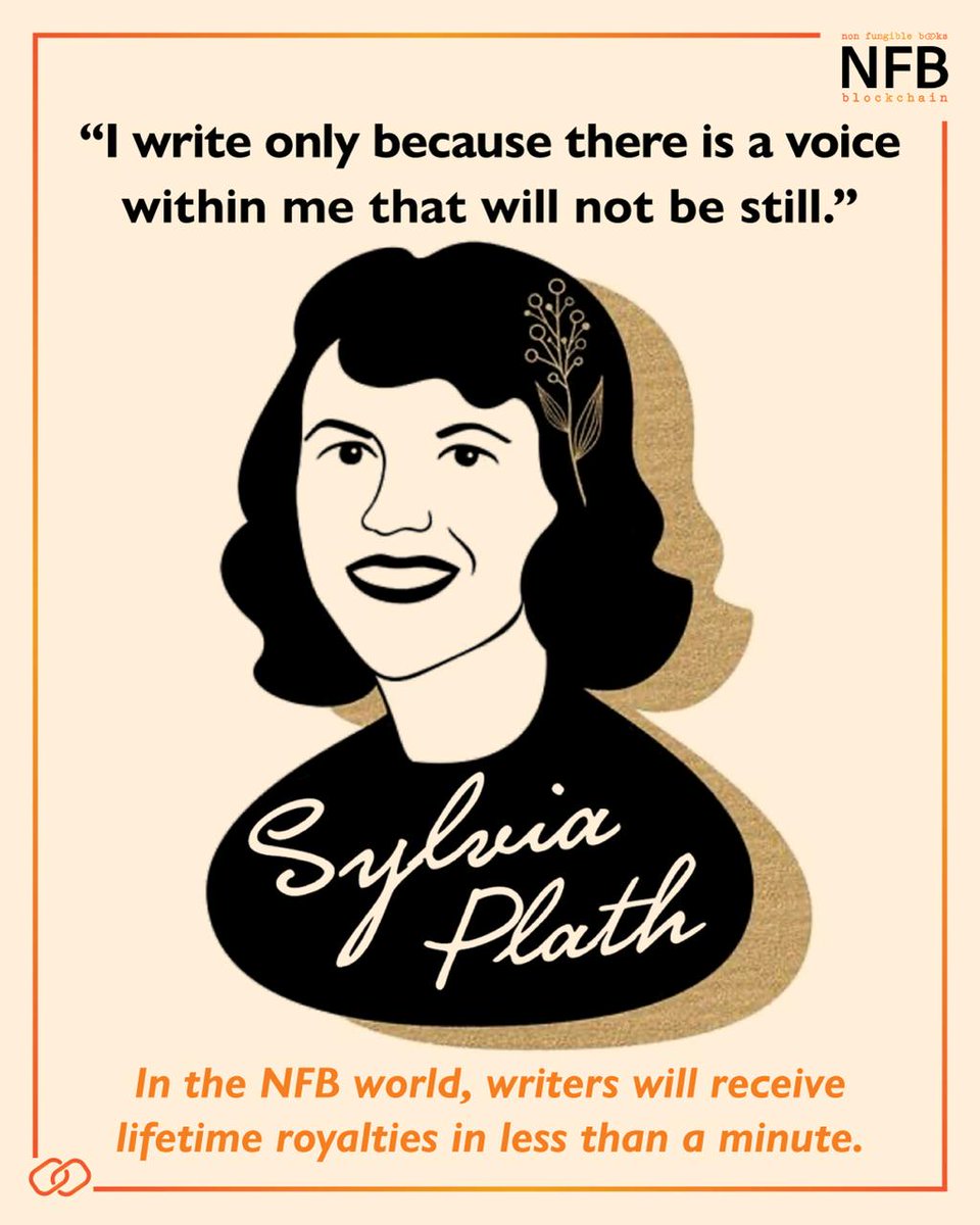 NFBChain's tweet photo. “I write only because there is a voice within me that will not be still..” #SylviaPlath
In the NFB world, writers will receive lifetime royalties in less than a minute.
#intpublishers #writers #nfbchain #nfbmarketplace
Visit 👉 https://t.co/ffznhj8GSQ https://t.co/vIDklZ0uYF