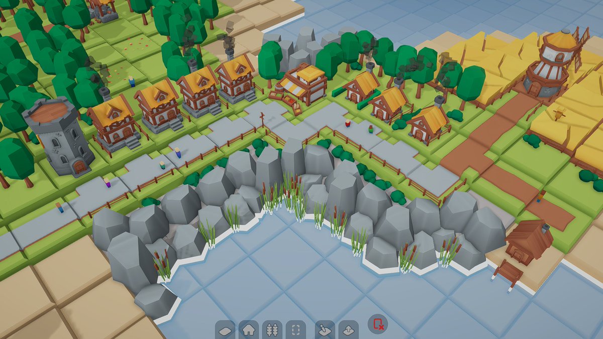 Cliffs can now be more detailed with the new decoration
🪨🪨🪨🪨🪨🪨🪨

#miniworlds #gamedev #indiegame