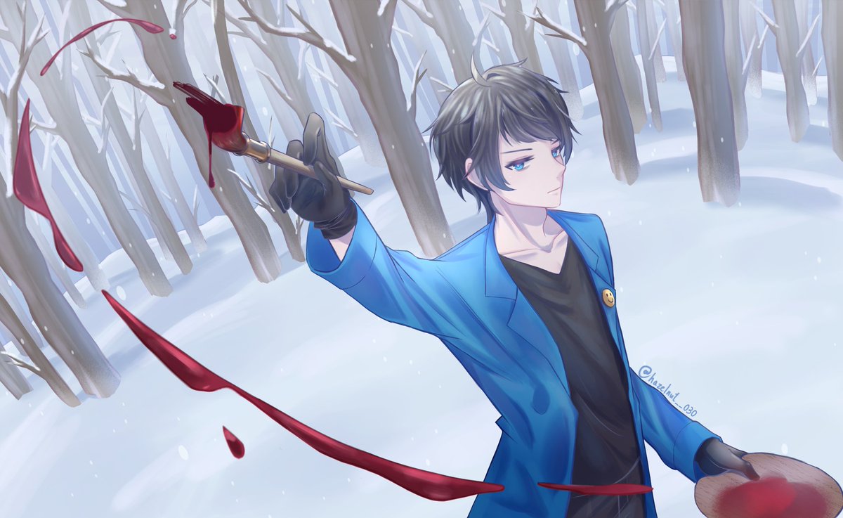#bloodypainter 
好久沒畫畫
話說有人能看得出BP是在你的屏幕上塗鴉嗎？🤣🤣
還有就是他頭上有雪這回事----