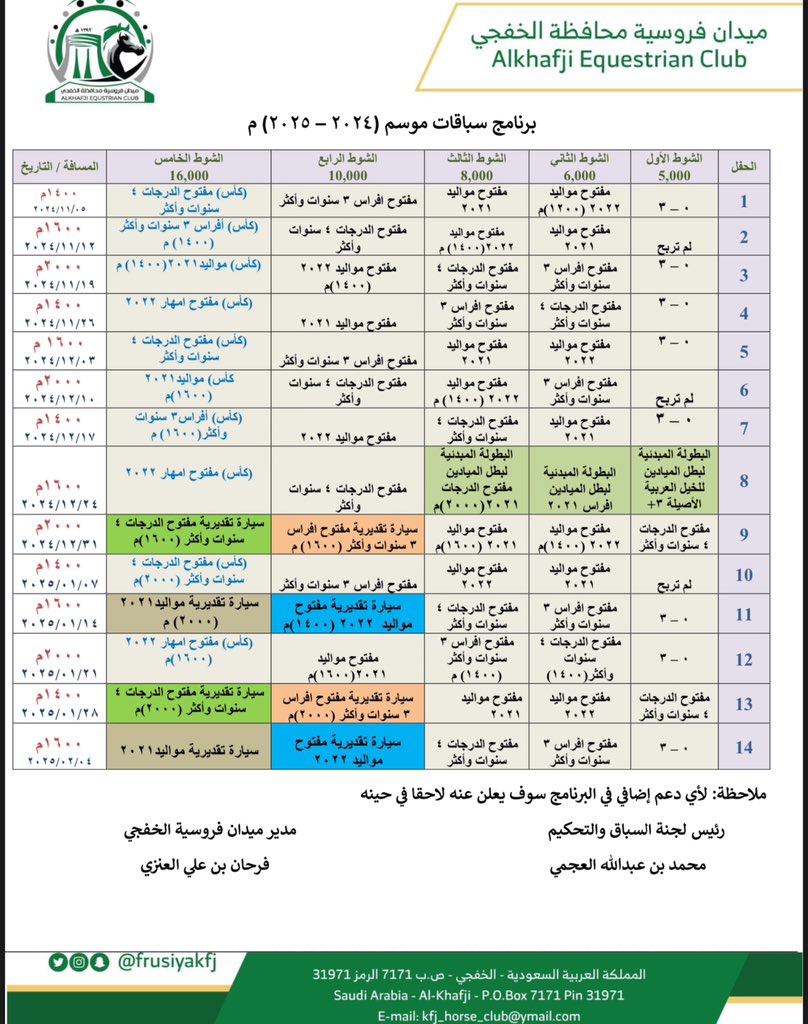 ميدان فروسية الخفجي tweet media