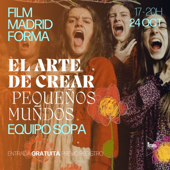 🌌 ¡La masterclass gratuita de #FilmMadridForma con <a href="/Notodofilmfest_/">Notodofilmfest</a> es HOY!

🔍 Únete a <a href="/equiposopa/">equipo SOPA.</a> esta tarde y aprende a crear universos visuales únicos para tus proyectos. 

⏳ ¡No te quedes fuera! notodofilmfest.com/actividades/cr…