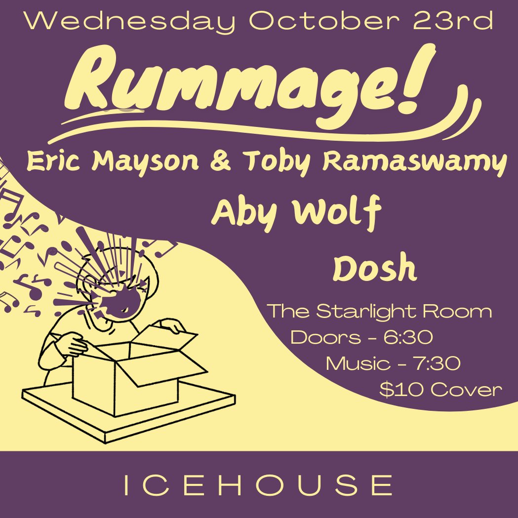 Eric Mayson (@ericmayson) on Twitter photo This Wednesday! Toby Ramaswamy and I are continuing our <a href="/icehousempls/">icehousempls</a> residency with sets by <a href="/abywolf/">A B Y W O L F</a> and <a href="/MartinDosh/">Martin Dosh</a> Its spooky season, so Toby and I are writing a couple songs inspired by one of our favorite horror movies. Come Hang!? This Wednesday! Toby Ramaswamy and I are continuing our <a href="/icehousempls/">icehousempls</a> residency with sets by <a href="/abywolf/">A B Y W O L F</a> and <a href="/MartinDosh/">Martin Dosh</a> Its spooky season, so Toby and I are writing a couple songs inspired by one of our favorite horror movies. Come Hang!?