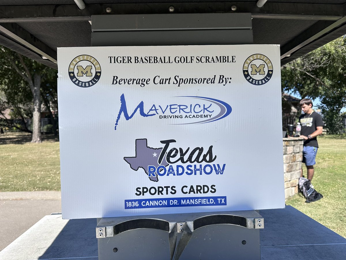 Hef12JBH2's tweet photo. Thankyou @RoadshowCards for supporting the @MHSTigerBSBL annual Golf Scramble. This is our major baseball fundraiser and we Thankyou for your support! https://t.co/T1NTutfQws