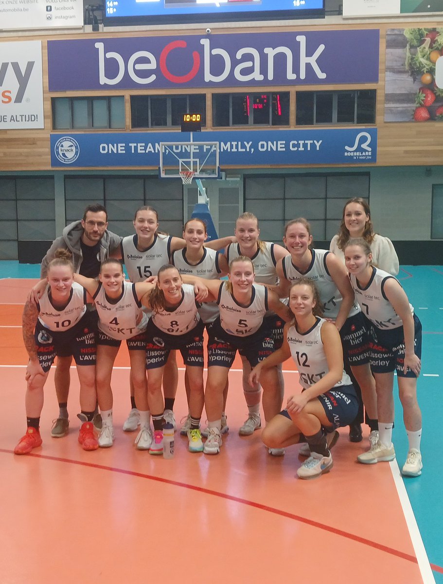 Verdiende overwinning van  SKT Ieper Cats A bij Wytewa Roeselare Dames A  53 - 78 
#basketsktieper #onecoolteam 🏀🏀🏀