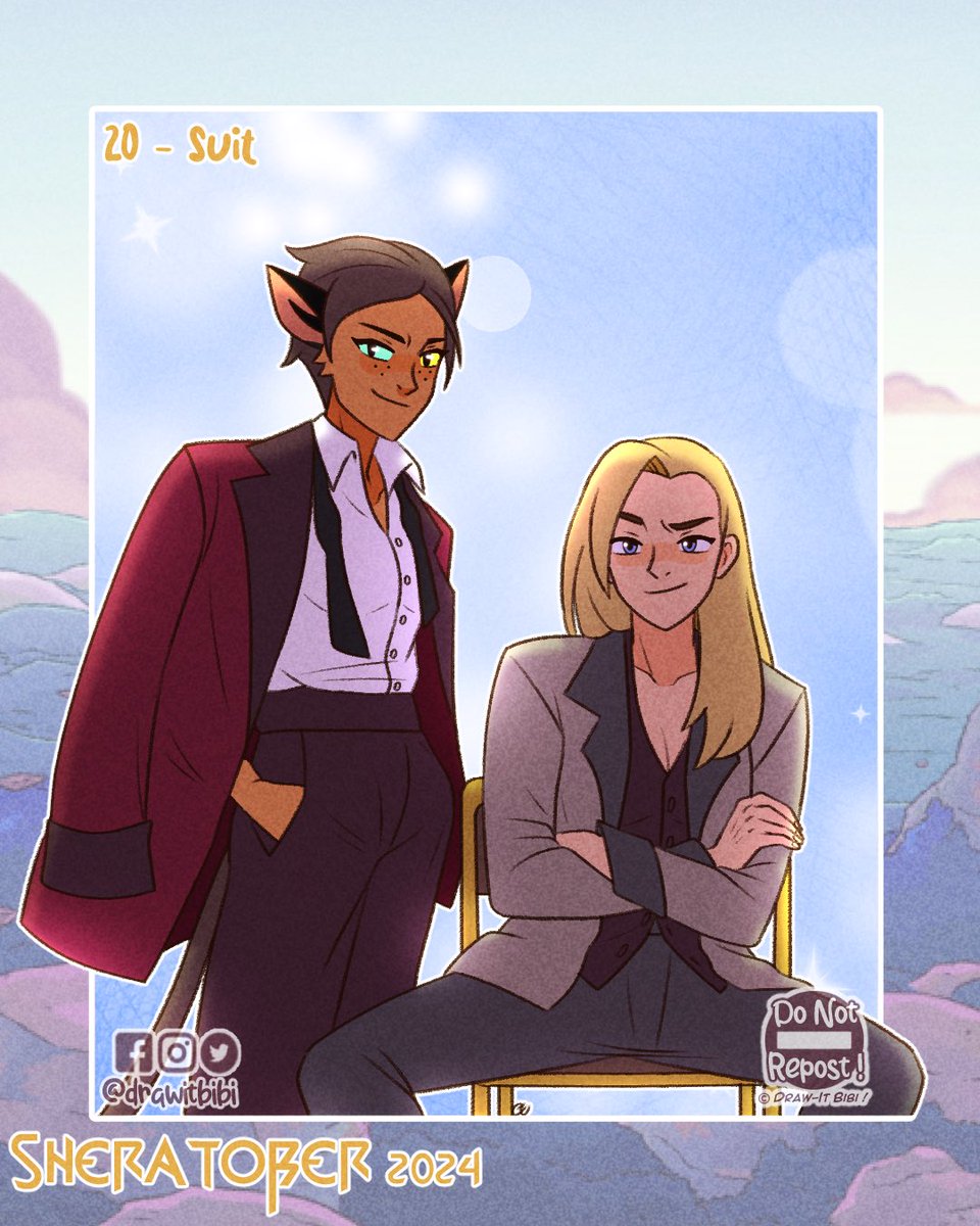 drawitbibi's tweet image. 20/ Suit

‼️ Do Not Repost or Edit, please ‼️

#sherafanart #catradorafanart #catradora #sheratober2024