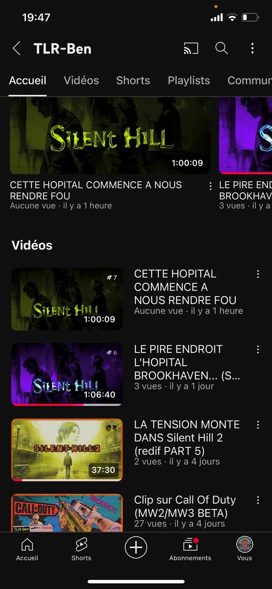 TLR_BenOfficiel's tweet photo. New vidéo YouTube  #horror #horreur #SilentHill2Remake #live #Gameplay #fun #drole #gaming #humour #LetsGo #live #PS5 #SILENTHILL  #tendances #twitch #twitchgamer #twitchgaming #YouTube #youtubechannel #youtubegaming #Youtuber https://t.co/C7EraBGQWy