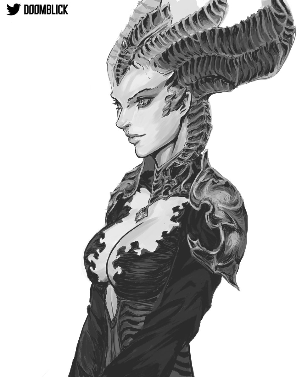 doomblick's tweet photo. #arttrober2024 Day 18 Lilith from Diablo https://t.co/dIxXvE9tm5
