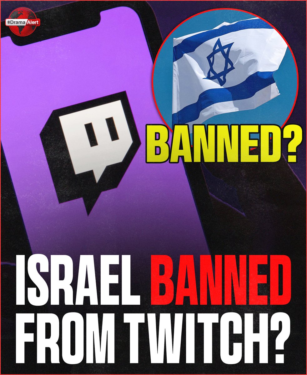 DramaAlert's tweet image. Twitch BANNED Israel Accounts ?