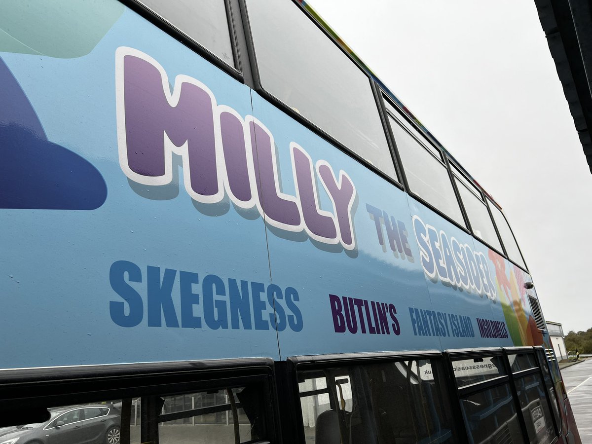 DGRBusAdventure's tweet image. Wet and windy today but Milly kept us warm and dry🌧️ @StagecoachEMid #Skegness #Seasiders #Milly