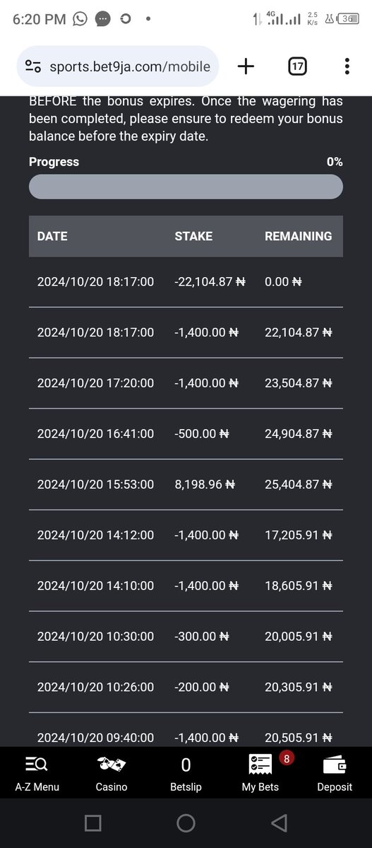 IamQ2A's tweet photo. @Bet9jaHelp imagine nonsense after rolling over 6 times with #1400 with the  thought of collecting #22,104. At the click of redemption they gave me # 1400. I regretted wasting my time. Acc No-3735346 https://t.co/awuJtzHZg0