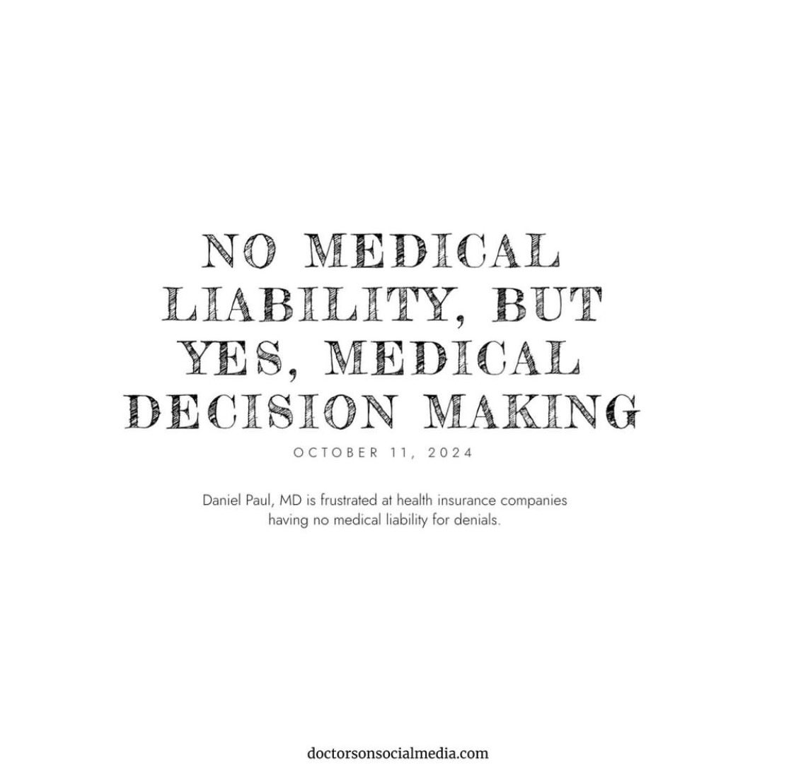 So true!

<a href="/somedocs/">Doctors On Social Media</a> #PatientCare #patientsafety #insurance