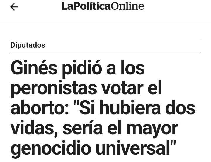 MarceloNardone's tweet photo. Violencia, violencia en serio, es promover "el mayor genocidio universal" (según sus propias palabras) mediante la ley de aborto. Ese es el mayor legado de Gines. https://t.co/u9ZoT6Zul2