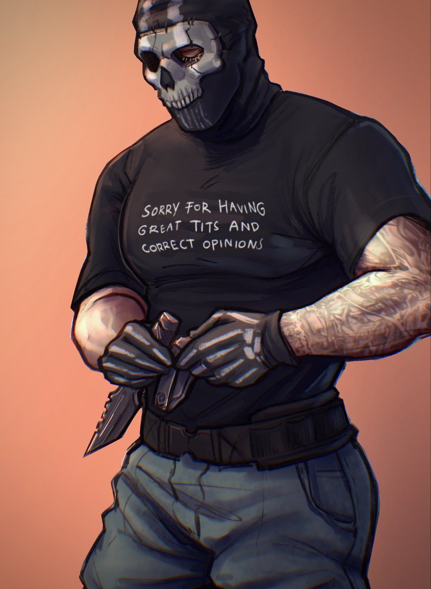 fludderpy's tweet photo. The only shirt he ever bought for himself 💅🏽
.
#cod #CallofDuty #SimonGhostRiley https://t.co/jYYEkMHFMs