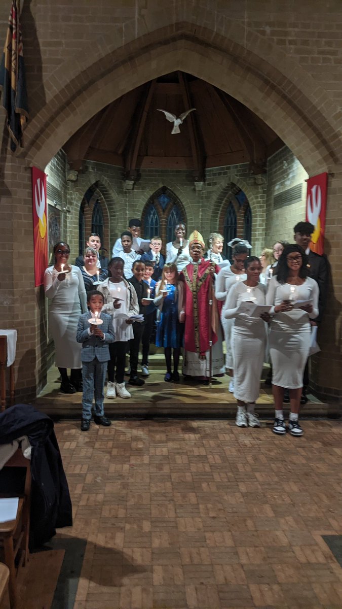 A joyful Addington Deanery Confirmation service at St. John's Selsdon. Thanks to Bishop Rosemarie.