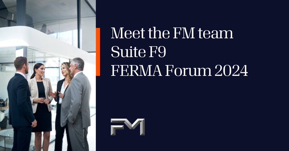 Join the FM team as we toast FERMA’s 50th anniversary together at the welcome reception. Cheers! 

#FERMAForum #RiskRevolution