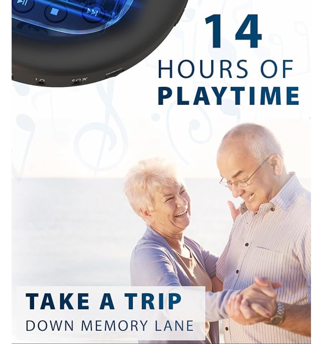 benpartridge's tweet image. My partner bought a CD player that we can plug into our car so we can play our CDs and the Amazon listing features the following images. 💀💀💀