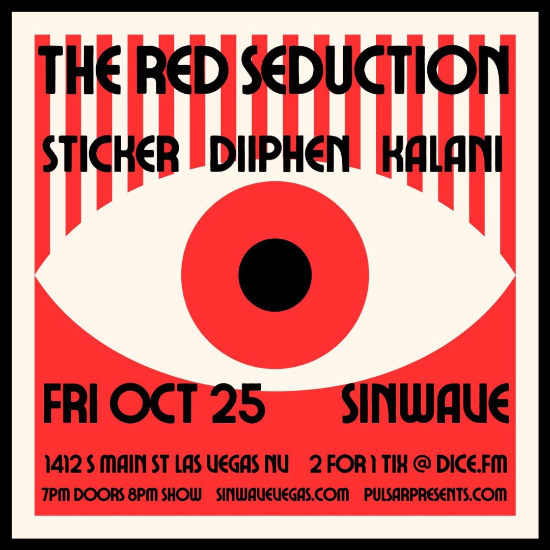 Hello, Twitter! We’re playing a show this coming week, on the 25th! Pull up, it’ll be fun!