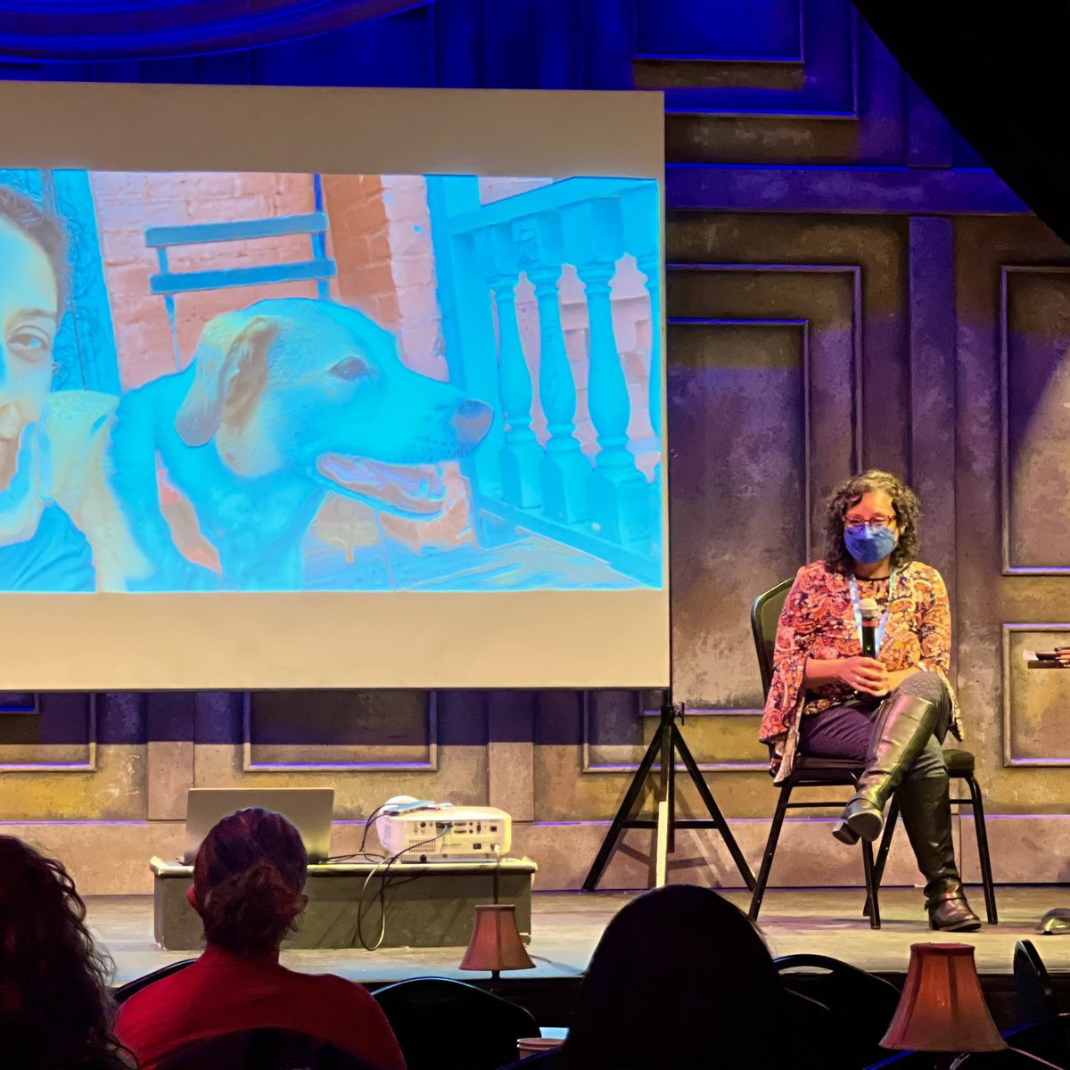 “The other thing dogs teach us about is co-regulation.” –@farzanadoctor  #LitFest2024