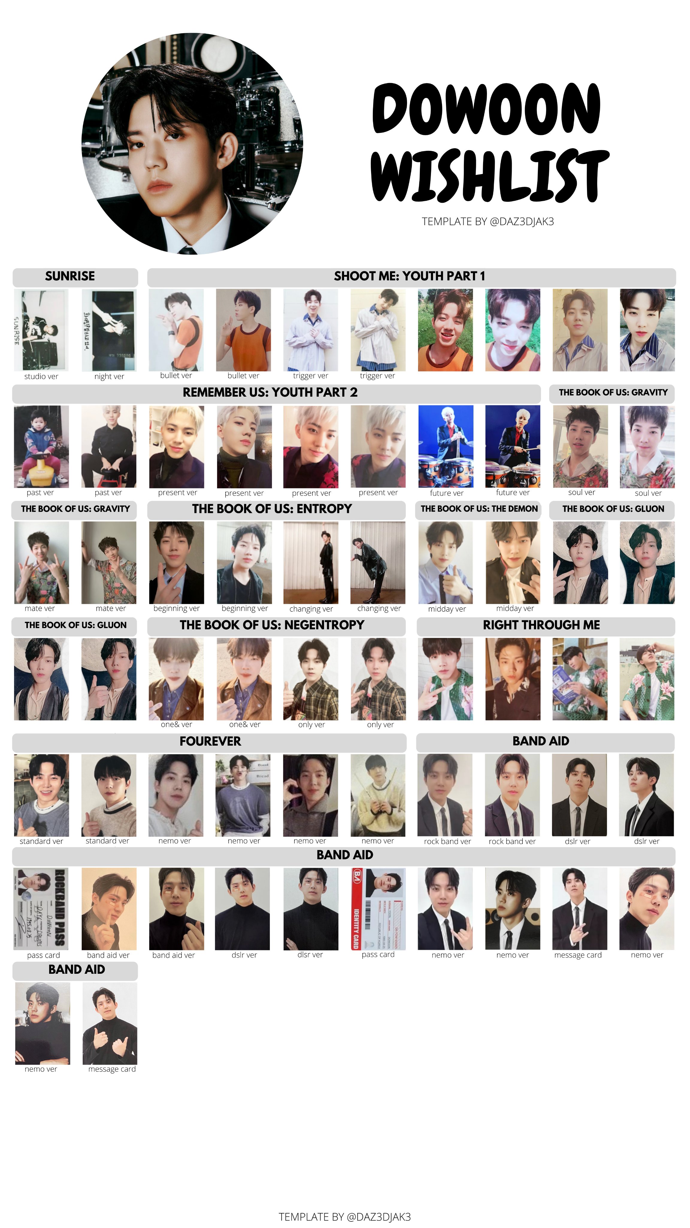 DAY6 Even Of Day 2020 Winter Edition Official Photocard