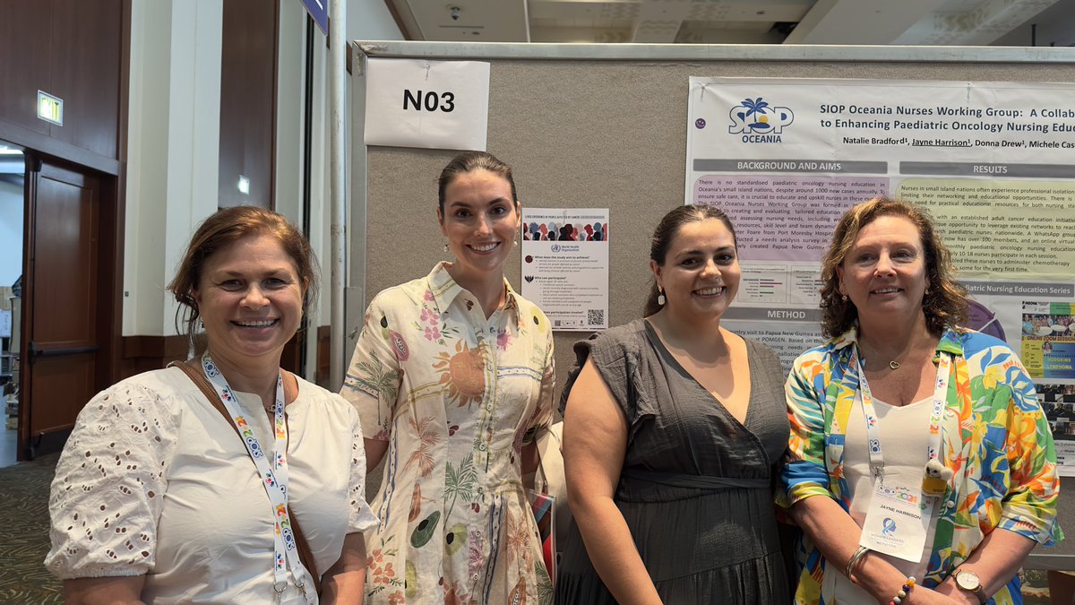 mjsullivan256's tweet photo. SIOP2024 Hawaii Wonderful Jayne Harrison winner of a nursing best poster at SIOP2024 Well done @WorldSIOP @PedOnco_Women @siop https://t.co/gqR0ImXXPx