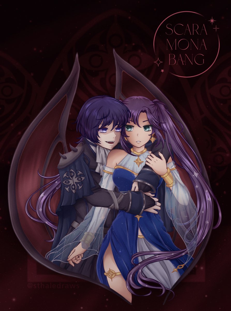sthaledraws's tweet photo. Artwork for #scaramonabang2024  hosted by @scaramonaweek  🥰✌️ 

Worked with fellow artist cratch_art (from ig)
and fic by @1Awkwardsouppot 
My first bang ever and they were an awesome group to work with!
Their works will be shared on comments below, please check it out ^^ https://t.co/bYoffwTqOq