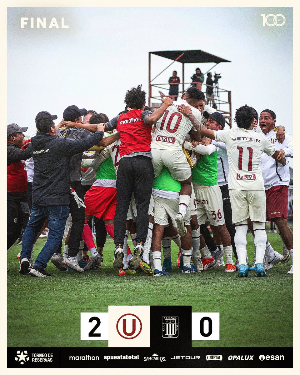 ⏱️ | 𝗙𝗜𝗡𝗔𝗟 𝗗𝗘𝗟 𝗣𝗔𝗥𝗧𝗜𝗗𝗢

¡𝗘𝗦𝗧𝗔𝗠𝗢𝗦 𝗘𝗡 𝗟𝗔 𝗙𝗜𝗡𝗔𝗟! 💪🤩

⚽ Universitario 2-0 Alianza Lima

#CanterasCremas