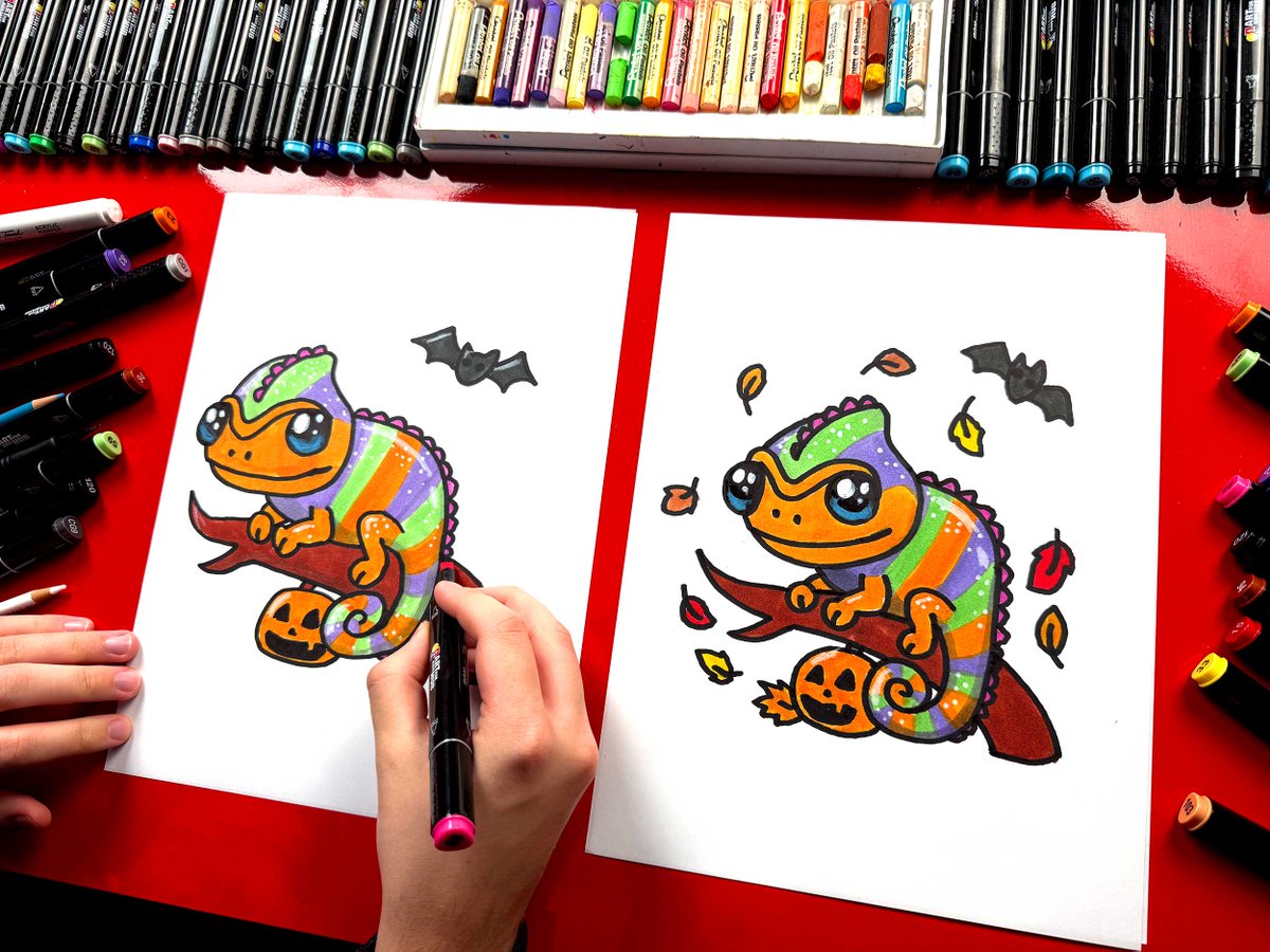 🎃🦎 Boo! Are you ready for a colorful Halloween adventure? Today, we’re combining the magic of chameleons with the spookiness of Halloween! Join us as we teach you how to draw a Halloween Chameleon that’s all dressed up for the festivities. youtu.be/nm3jv4xZu28