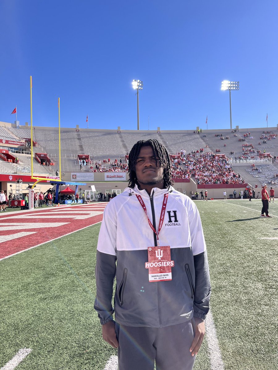 Celley Davis (@marcellesd) on Twitter photo What a game! Huge thanks to <a href="/Coach_JMill/">John Miller</a> ,<a href="/CoachOjong/">Coach Rod Ojong</a> ,and <a href="/IndianaFootball/">Indiana Football</a> for the hospitality and game day visit. Can’t wait to come back and spend more time in Bloomington!#Hoosiers <a href="/Coachd_91/">Coach D</a> <a href="/Ran4UT/">Aaron Hayden</a> <a href="/TNSelect7V7/">TN Select Sports 7V7</a> <a href="/RC_Thompson_/">Ronnie Thompson</a> <a href="/Chase_Hayden2/">Chase Hayden</a> <a href="/HHSMustangs/">HHS Mustang Football</a> <a href="/ShaMiraDavis4/">ShaMira Davis</a> What a game! Huge thanks to <a href="/Coach_JMill/">John Miller</a> ,<a href="/CoachOjong/">Coach Rod Ojong</a> ,and <a href="/IndianaFootball/">Indiana Football</a> for the hospitality and game day visit. Can’t wait to come back and spend more time in Bloomington!#Hoosiers <a href="/Coachd_91/">Coach D</a> <a href="/Ran4UT/">Aaron Hayden</a> <a href="/TNSelect7V7/">TN Select Sports 7V7</a> <a href="/RC_Thompson_/">Ronnie Thompson</a> <a href="/Chase_Hayden2/">Chase Hayden</a> <a href="/HHSMustangs/">HHS Mustang Football</a> <a href="/ShaMiraDavis4/">ShaMira Davis</a>