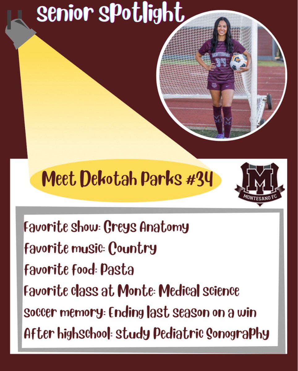 Our next senior is Dekotah Parks! She has cemented herself as a legend for our program. She is one of the few players who has started for us for the teams that competed in the final four at the state championships three years in a row. She is also a team. Thank you Dekotah!