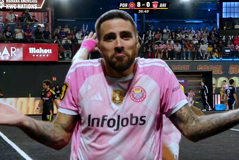 PorcinosFC's tweet photo. GOOOOOOOOOOOOOL DE JOAN LUQUEEEE

Habrá que hablar sobre él otras 7 horas. 

🐽 8-0 💪 [36'] #KingsLeagueJ5 https://t.co/DTF7fVOhPB