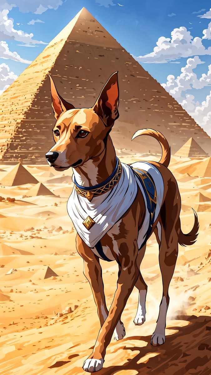 #egyptian_dog #Pyramids #pyramids_dog