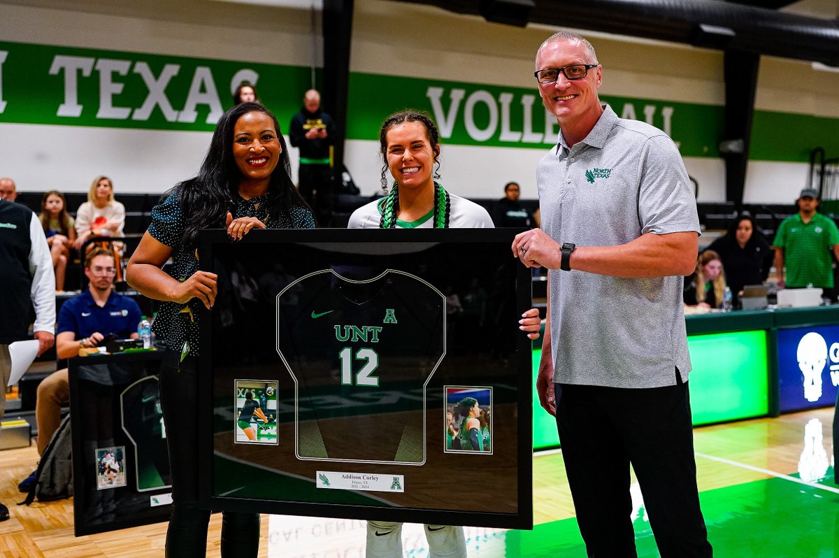 UNT Volleyball (@meangreenvb) on Twitter photo Senior Day Celebration π«Ά
#GMG π’π¦
 x <a href="/addisoncorley/">Addison Corley</a> Senior Day Celebration π«Ά
#GMG π’π¦
 x <a href="/addisoncorley/">Addison Corley</a>