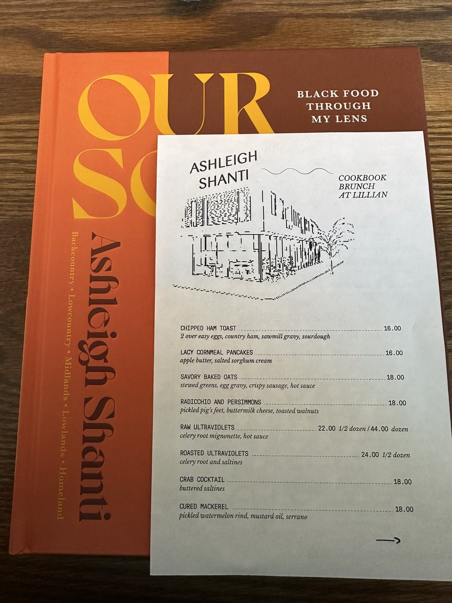 audiophilegirl's tweet photo. I was thrilled to get my hands on Ashleigh Shanti’s new cookbook, Our South, and even more thrilled to see recipes for fried crab and yock. Chef Shanti is from VA Beach, and growing up only 15 minutes away, and these are the foods of my youth. So moved to see them included. https://t.co/nx3kRQDnLB