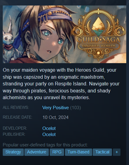 Guild Saga: Vanished Worlds ✨ tweet media