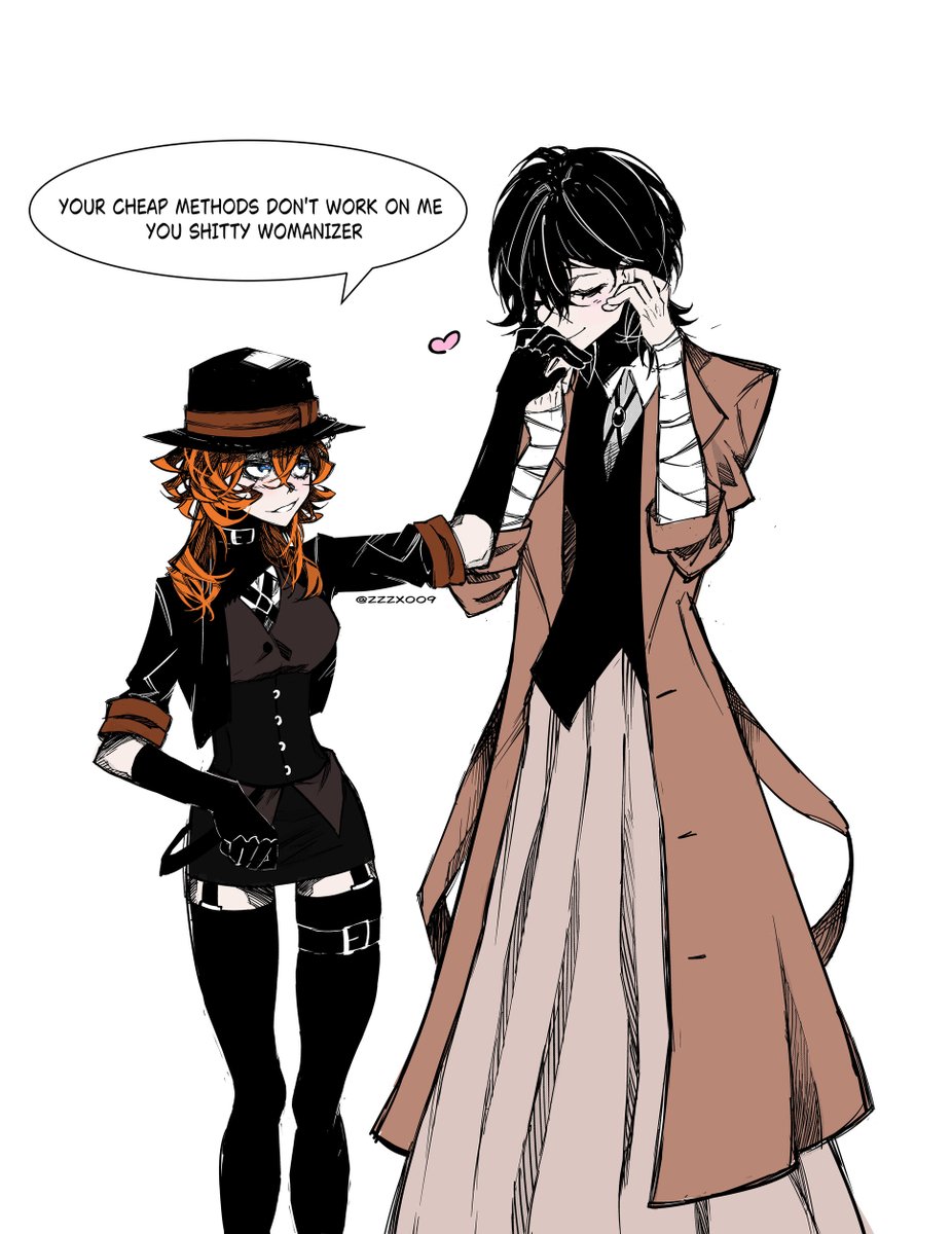 SKKAUS WEEK
free day: fem soukoku!!!

<a href="/skkAUsWeek/">SKK AUS WEEK</a> #BSD #文スト #双黒 #太中 #skk #soukoku