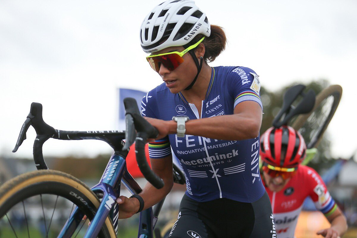 FenixPrTe's tweet photo. Ceylin del Carmen Alvarado and @SPRuddervoorde, what a match! Today Ceylin won this Superprestige race for the fourth time in six years. Her second win in four days. Great job, Ceylin!
📸 @Photopressbe
#FenixDeceuninck #Fenixforinteriors #Deceuninck #Canyon https://t.co/kjQiD137Y7
