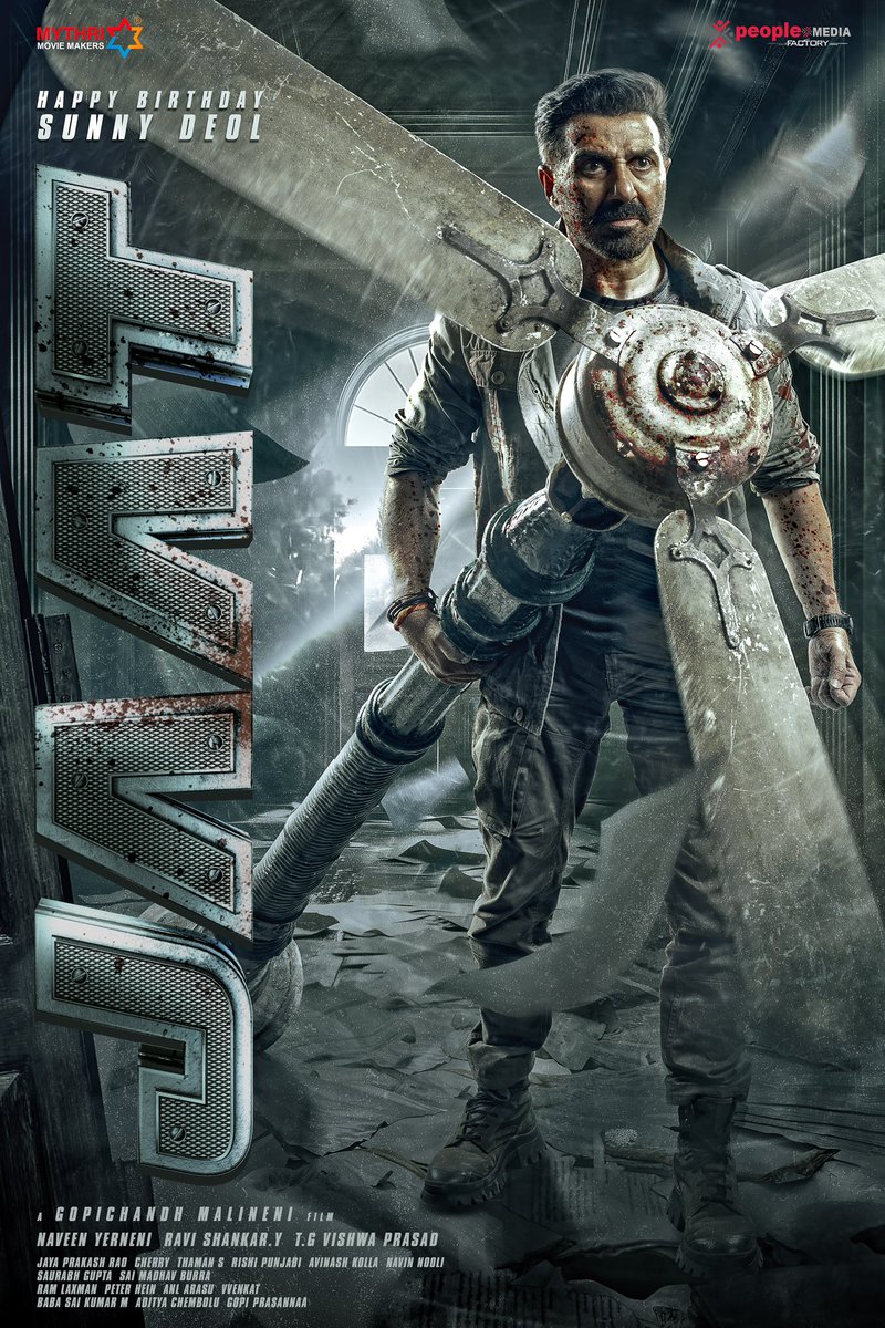 BOCIndia's tweet photo. #MythriMovieMakers & #PeopleMediaFactory unveil first look of #SunnyDeol from their upcoming film, titled #Jaat. Directed by #GopichandhMalineni, the action-entertainer also features #RandeepHooda, #VineetKumarSingh, #ReginaCassandra & #SaiyamiKher.
#JaatFirstLook #SDGM https://t.co/5DLHR7bQ4C