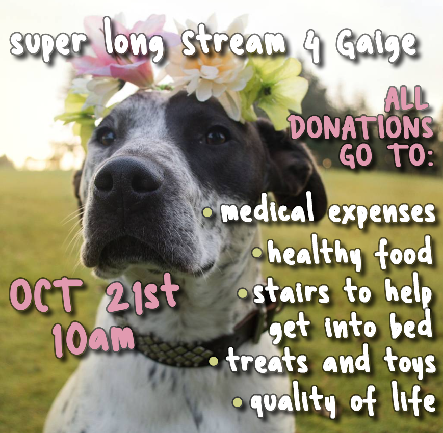 purrodie's tweet photo. Tomorrow I'll be doing a special long stream in support of Gaige who was recently diagnosed with cancer! I'll be going for about 10-12 hours and all donations, including throne gifts, will go towards his chemo treatments and improving his quality of life <3 https://t.co/qOzEuZJNmL