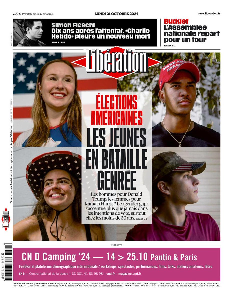 🇺🇸 Elections américaines : les jeunes en bataille genrée 🗳️ Les hommes  pour Donald Trump, les femmes pour Kamala Harris ? Le «gender gap»  s'accentue plus que jamais dans les intentions de, image size:933x1200