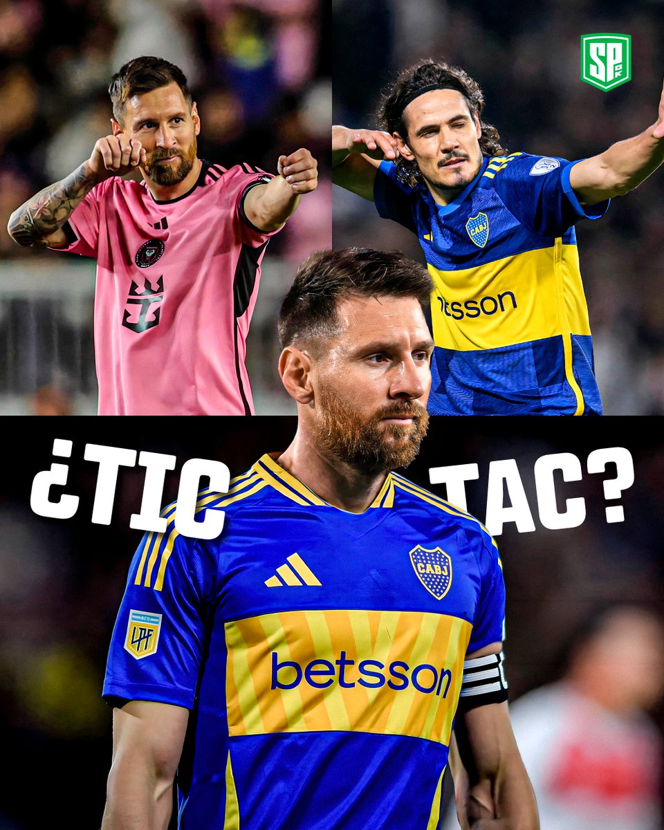sepegook's tweet image. ¡¿Messi a Boca?! 🤯

Después de la celebración al estilo Cavani, los hinchas Xeneizes empiezan a soñar... ¿Coincidencia o guiño oculto?
👀 Aunque sabemos que es solo una broma, ¿quién no se ilusiona con la 10 azul y oro en el mejor del mundo? 🔵🟡
¡Tic, tac! 🕰️

#Messi #Cavani