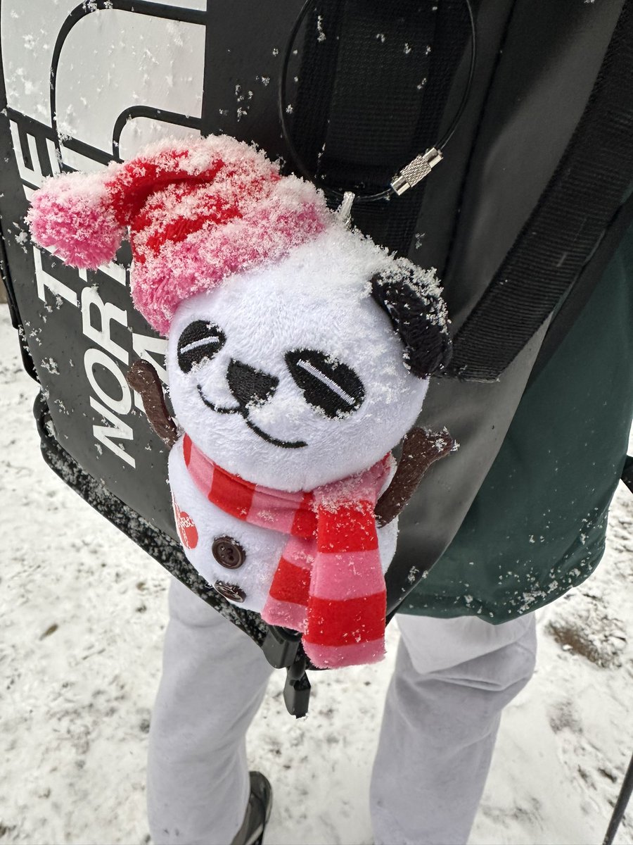 chewlongtan's tweet photo. Bought snowman Pan. K to my hike in Canada and it lived up to its name. 🩷⛄️ https://t.co/TauJFnCOzE