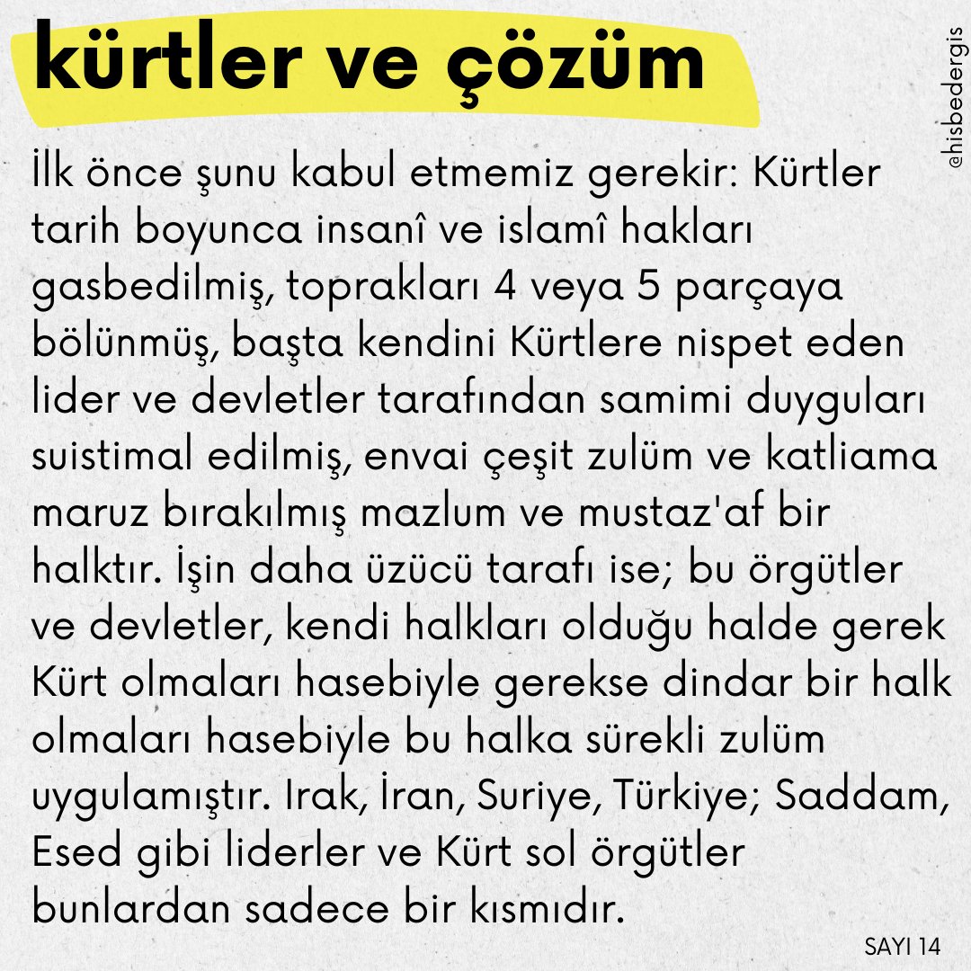 HisbeDergisi's tweet photo. Olası bir çözüm sürecine biz ne diyoruz? (1)

Kürtler Kimdir? https://t.co/F6S4CoqpKQ