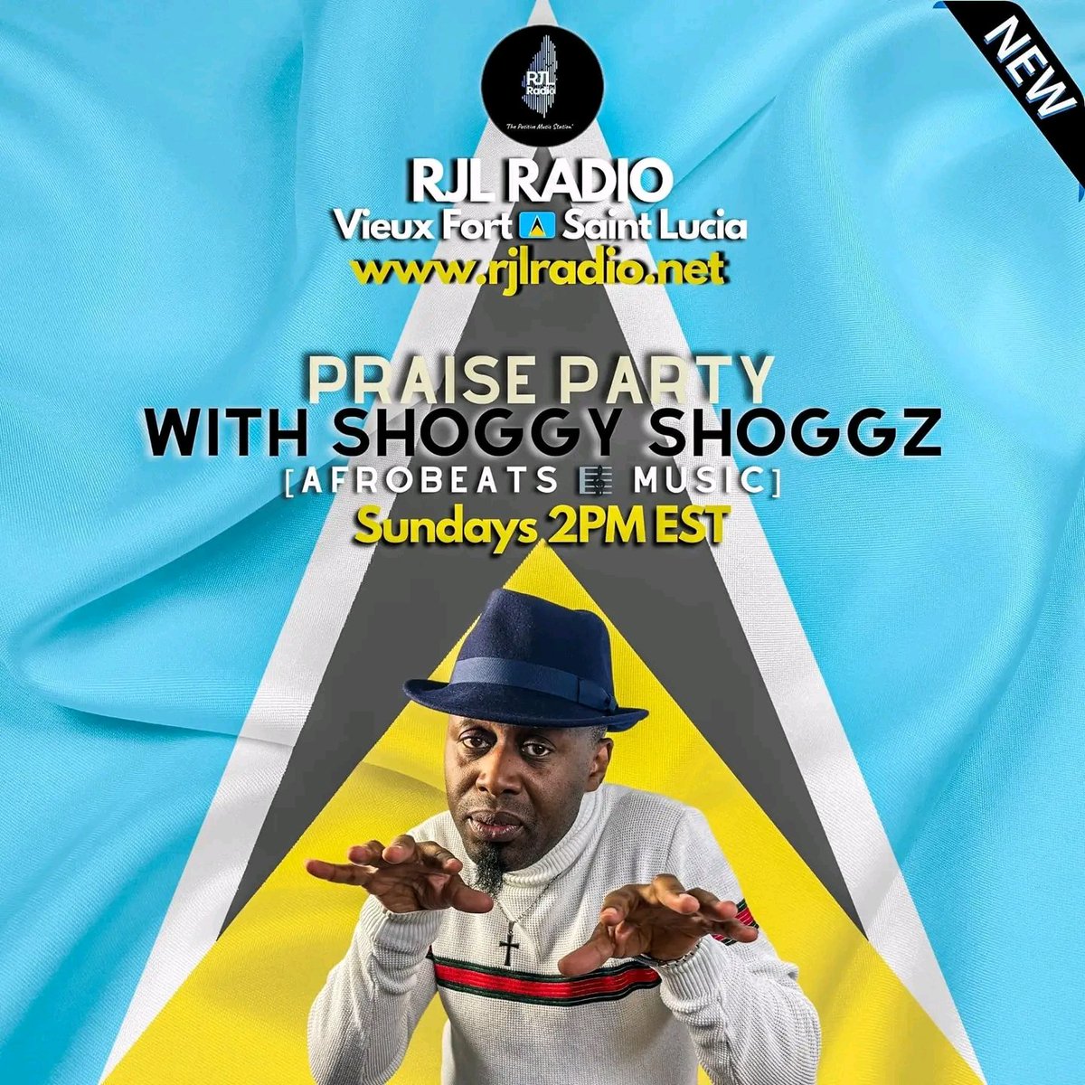 RjlRadio's tweet photo. #Afrobeats in St Lucia 🇱🇨
🥁♾ @PraiseParty_SS with @ShoggyShoggz 🔛 @RJLRadio

⏰ 2pmEST 🇱🇨
🧮 Sundays

🎵 PLAYING
🇺🇸 Prayer of Salvation @DailyEffectiveP
🇨🇦 Humble @KojoDave_ / @Marizu_Ikechi
🇨🇩 Kumama Grace Lokwa / @mosesblisslive / @thisisprinx

📌 https://t.co/1NWINmr5jo https://t.co/mTCgB97Y8x