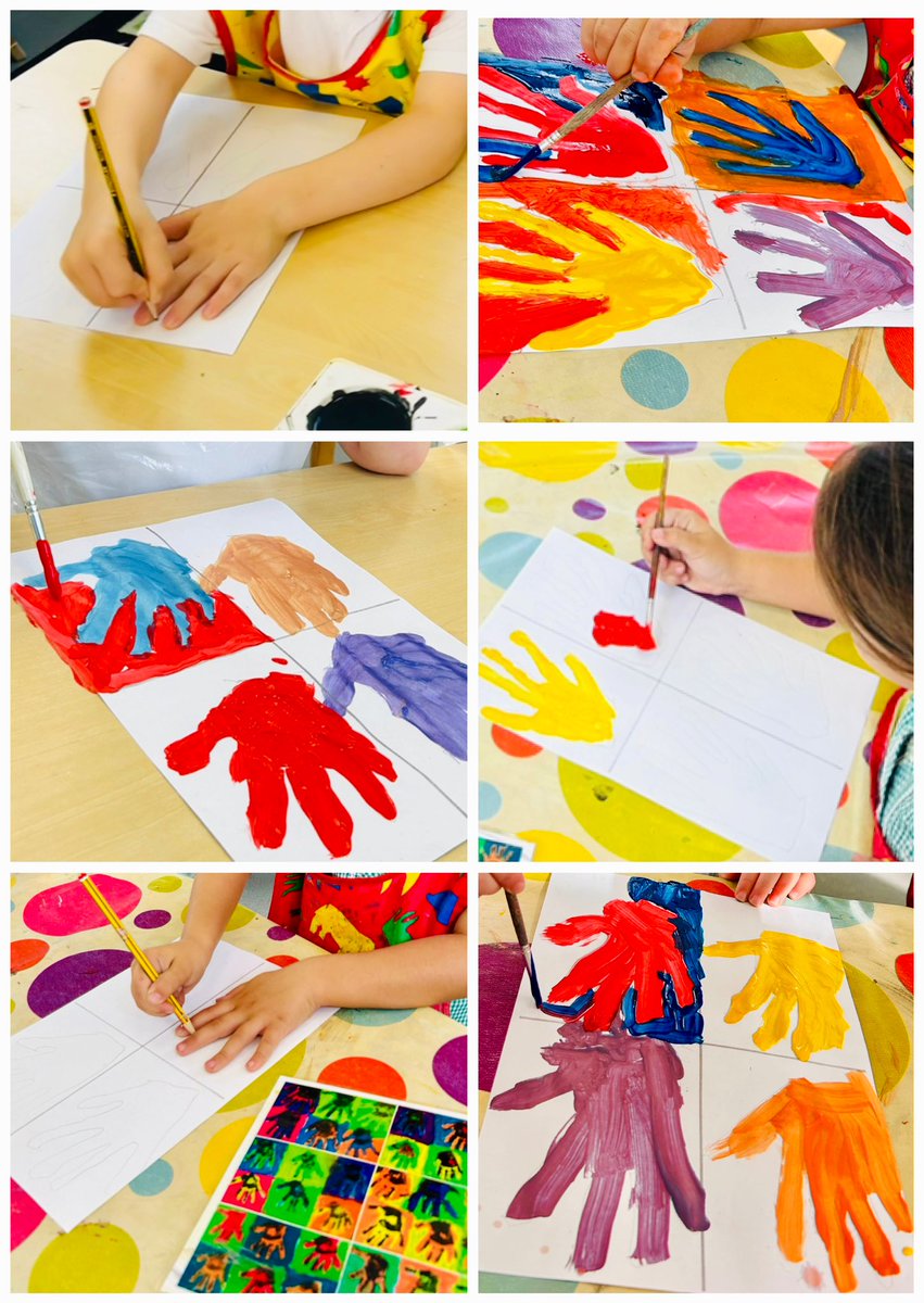 Steph_Couch_'s tweet image. Beautiful pop art from a new generation of Pop Artists specifically inspired by Andy Warhol! 🧑‍🎨 Reception used contrasting colours to create these eye catching and effective pieces of art! What budding artists we have!🤚🖼️ 🎨
@LairaGreenSch #EYFS @EYTagteam  @CLAIRE_J0NES