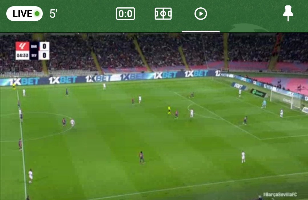 eFortunapl's tweet photo. Kto nie ogląda ten... Na razie nic nie traci #FCBSEV https://t.co/ZkNnHKkRT7