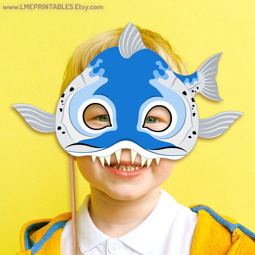 lmeprintables's tweet photo. Barracuda Fish Mask Printable Halloween Costume Pool Party Piranha Sea Sturgeon Ocean Animal Child School Play Shark Photo Booth Kid Adult https://t.co/UEYOlQyVkS via @Etsy #barracudamask #barracudacostume #halloweenmasks #animalmasks #sturgeonmask #lastminutecostumes #sharkmask https://t.co/aGST6H3qLL