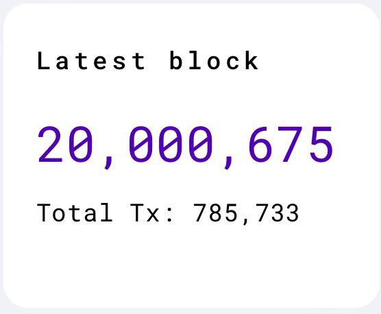 20 millions blocks, ZERO GAS FEES!