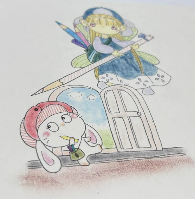 11/23(土)  「夢を描く展」アーティスト紹介✬Nakagami 可愛いエンジェルの様な絵を描くイラストレーター。毎回郵送での参加をして下さっている。 